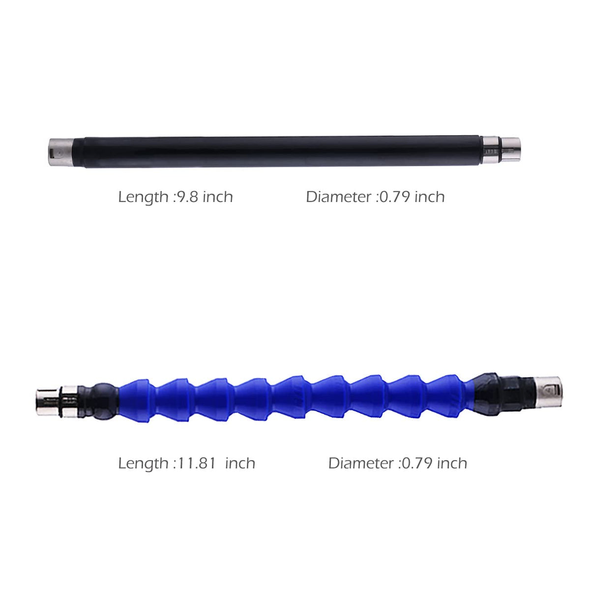 2 Extension Rod Attachments for Automatic Sex Machine 3XLR Connector S ...