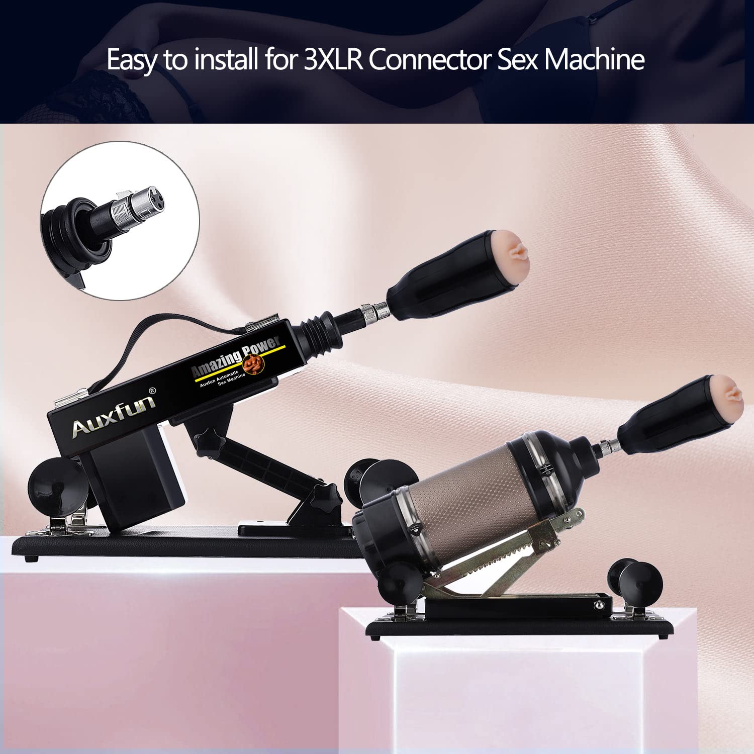 Male Masturbators Cup Accessories 3XLR Port for Automatic Sex Machine Spartan Lover Male Masturbators Cup Accessories 3XLR Port for Automatic Sex Machine Spartan Lover