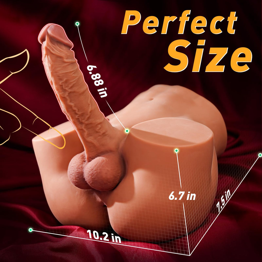 Male Sex Doll Ass with a 7" Penis - 11 LB Spartan Lover