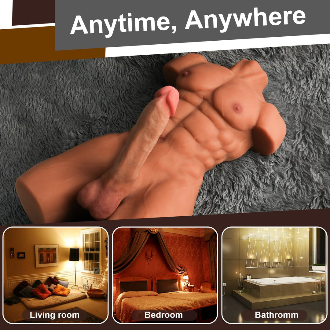 anal male torso sex doll porn Black Male Sex Doll Torso with a 7 Inch Penis And Anus– Spartan Lover main image 0