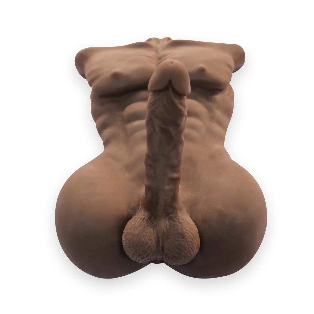 Black Male Sex Doll Torso with 7" Penis Spartan Lover Black Male Sex Doll Torso with 7" Penis Spartan Lover
