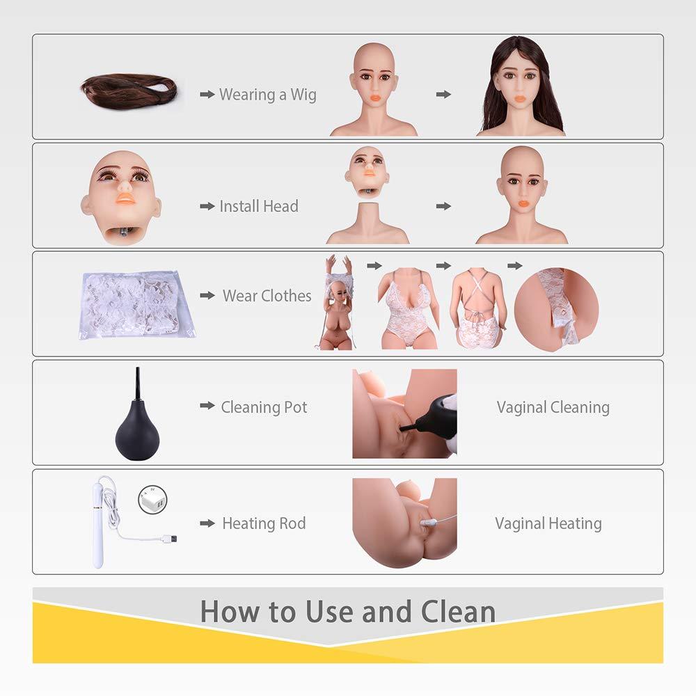 Amy Sex Doll for Men 158CM 5'18ft Lifelike Soft Entity Sex Toys with 3–  Spartan Lover